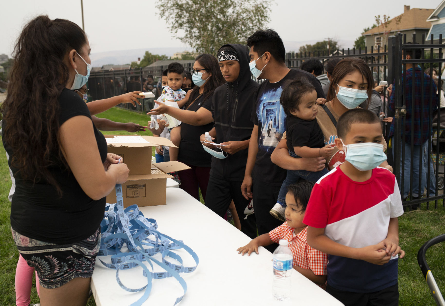 Fiesta de la cuadra de regreso a clases